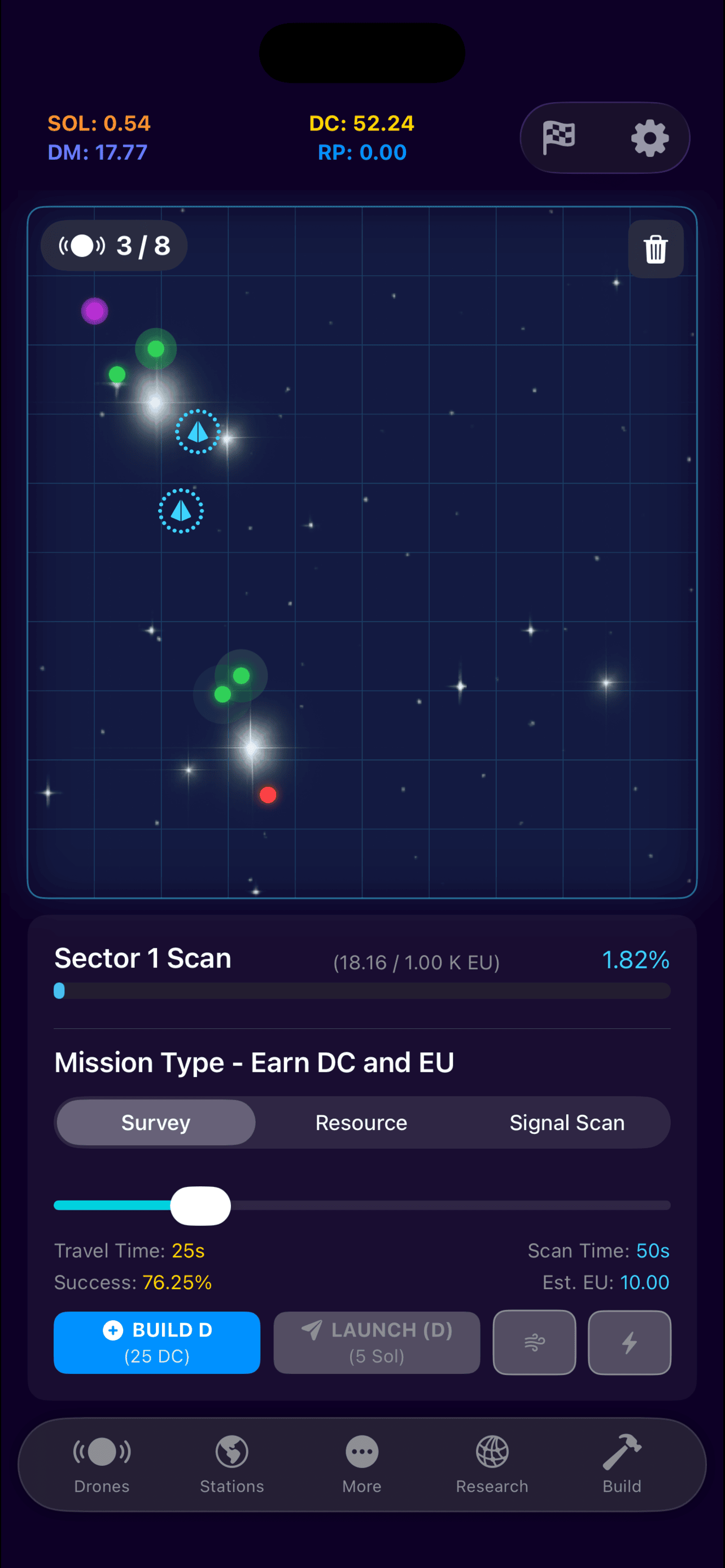 Infinity Sector App Screen 2